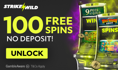 100 Free Spins, No Deposit from StrikeWild